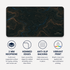Personalized Midnight Topography Desk Mat