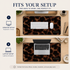 Personalized Amber Tortoise Desk Mat