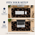 Personalized Smoky Tortoise Desk Mat