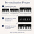 Personalized Piano Keys Desk Mat