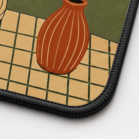 Personalized Judgy Cat Desk Mat