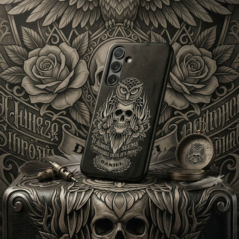 Personalized Gym Motivational Until It's Done Galaxy Case