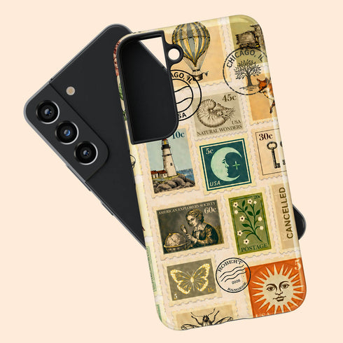 Personalized Vintage Postal Collage Galaxy Case