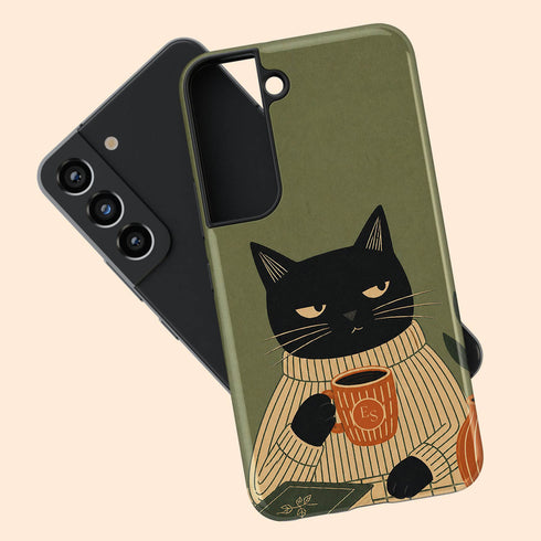 Personalized Judgy Cat Galaxy Case