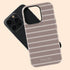 Custom Name Earth Tone Stripes iPhone Case