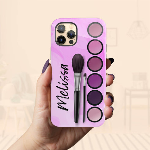 Personalized Glamorous Makeup Kit iPhone Case