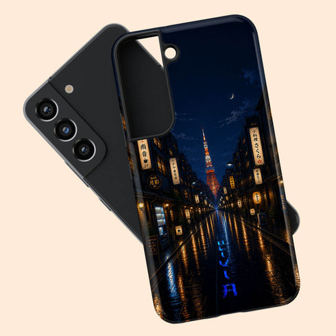 Personalized Tokyo Rainlight Galaxy Case