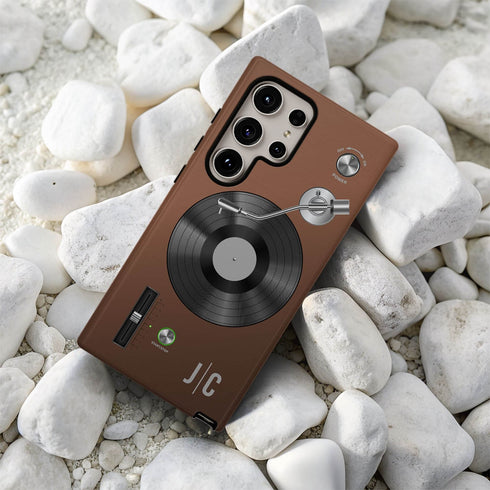 Personalized Classic Vinyl Record Player Galaxy Case