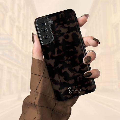 Custom Signature Name Tortoiseshell Galaxy Case