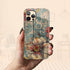 Custom Initials Boho Chic Vintage Floral iPhone Case