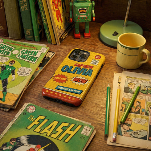 Personalized Retro Comic Book iPhone Case