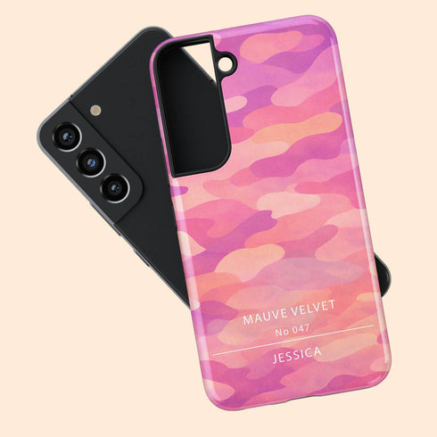 Personalized Gradient Bloom Camo Galaxy Case