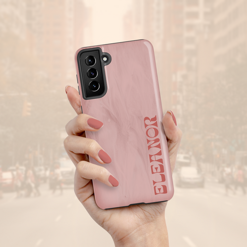 Neutral Earth Tones Custom Name Galaxy Case