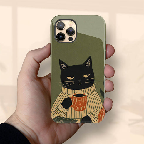Personalized Judgy Cat iPhone Case