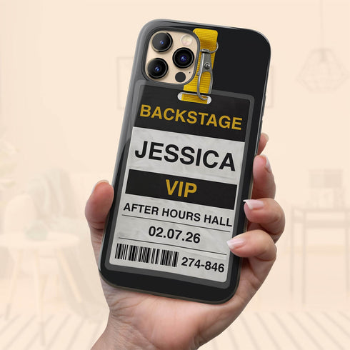 Personalized Music Concert Backstage Pass iPhone Case