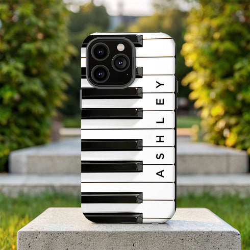 Personalized Music Lover Piano Keys iPhone Case