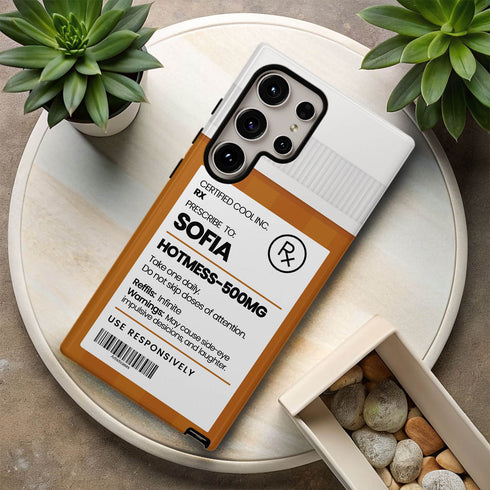 Personalized Funny Prescription Pill Bottle Galaxy Case