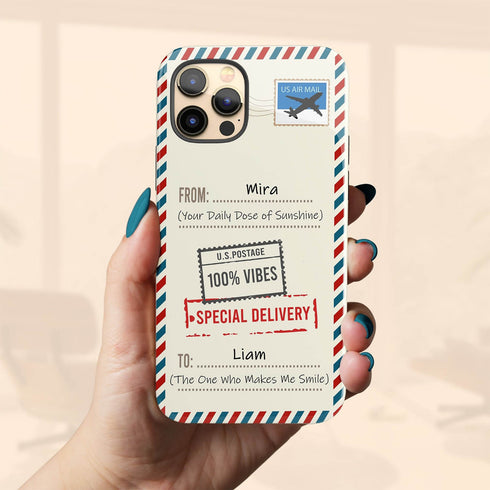 Personalized Classic Mailing Envelope iPhone Case