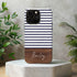 Custom Name Rustic Wood Stripes iPhone Case