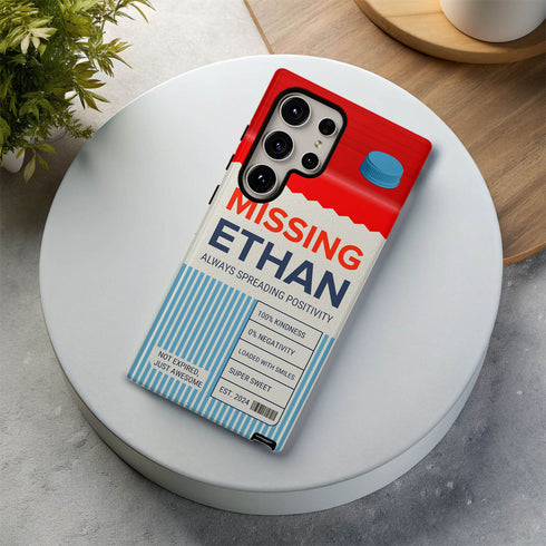 Personalized Emotional Milk Carton Galaxy Case