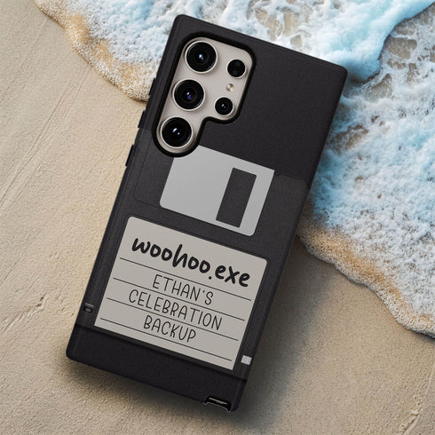 Personalized Emotional Backup Floppy Disk Galaxy Case