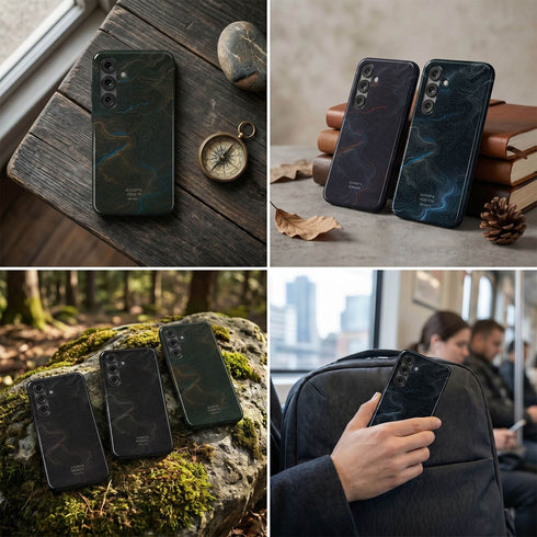 Personalized Midnight Topography Galaxy Case