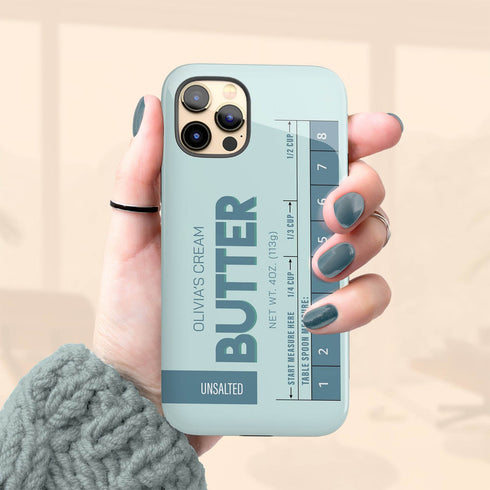 Custom Name Butter Cream iPhone Case