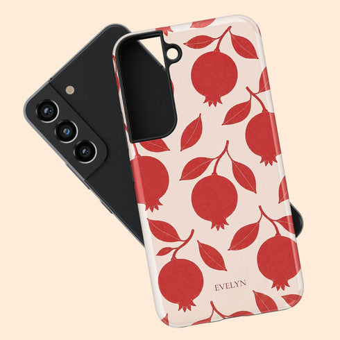 Personalized Pomegranate Bloom Galaxy Case