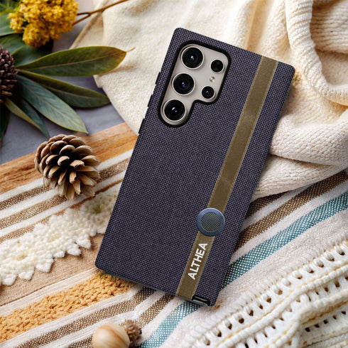 Personalized Cotton Fabric Denim Galaxy Case