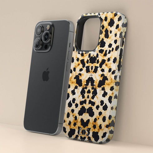 Personalized Luxe Inked Leopard iPhone Case