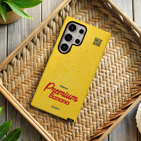 Personalized Premium Banana QR Galaxy Case