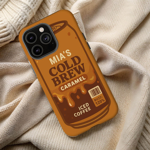 Personalized Coffee Lovers Cold Brew iPhone Case