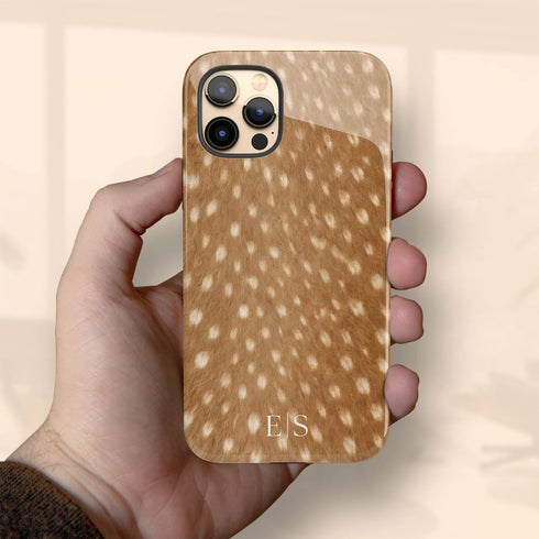 Personalized Luxe Spotted Deer Fur iPhone Case