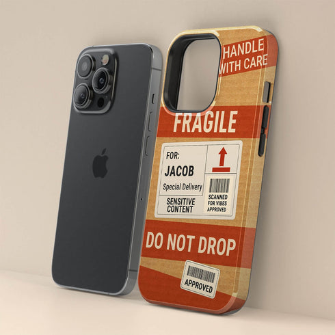 Personalized Fragile Handle With Care iPhone Case