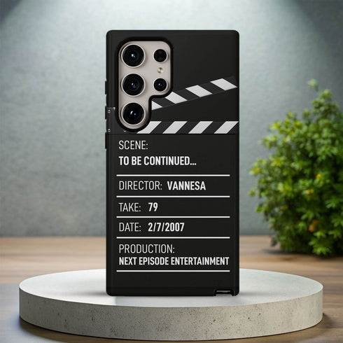 Personalized Movie Directors Clapperboard Galaxy Case