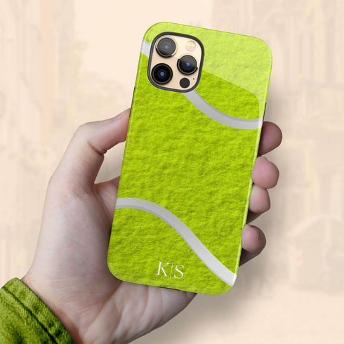 Sports Tennis Ball Initials iPhone Case