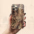 Exotic Leopard Custom Initials iPhone Case