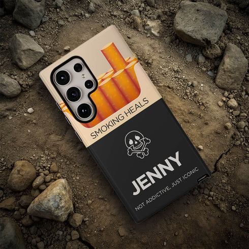 Personalized Funny Cigarette Pack Smoking Heals Galaxy Case