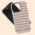 Custom Name Hand Drawn Pastel Stripes iPhone Case