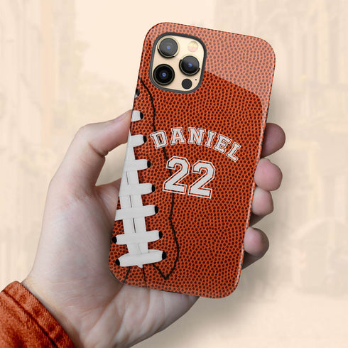 Sports Football Player & Number iPhone Case