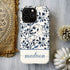 Custom Name Blue Bird & Flower iPhone Case