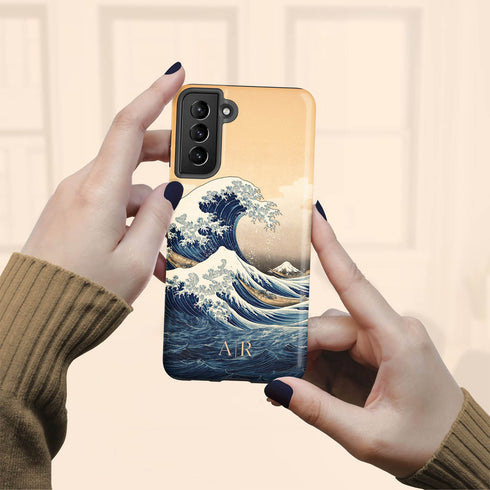Custom The Great Wave off Kanagawa Galaxy Case