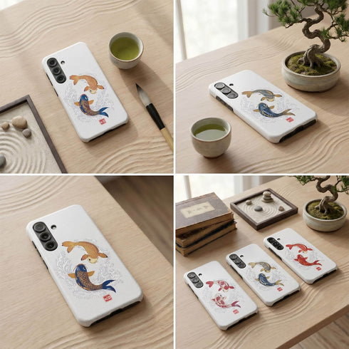 Personalized Yin Yang Koi Harmony Galaxy Case
