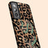 Wild Metallic Leopard 3D Initials Galaxy Case