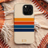 Custom Initials Retro Stripes iPhone Case