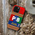 Personalized Creamy Peanut Butter Jar Initials iPhone Case