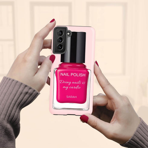 Personalized Glossy Nail Polish Galaxy Case