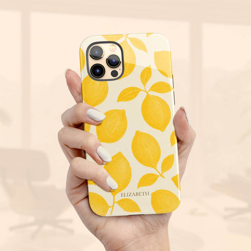 Personalized Amalfi Lemon iPhone Case