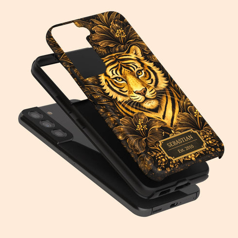 Personalized Royal Tiger Garden Galaxy Case