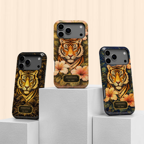 Personalized Royal Tiger Garden iPhone Case